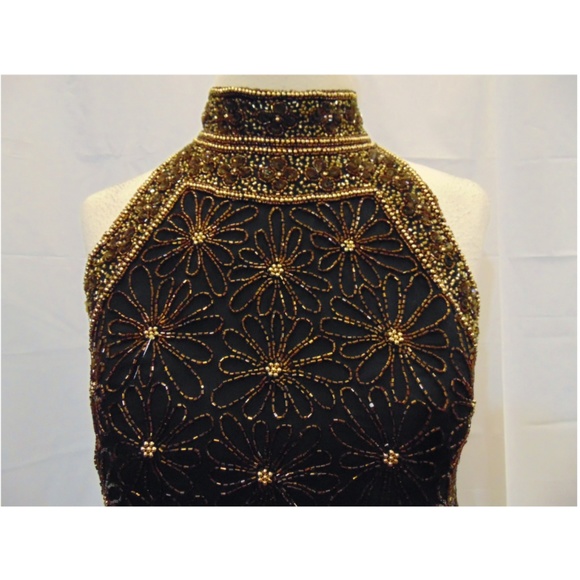 vintage Mark and John by Gopal beaded evening top - Picture 2 of 5